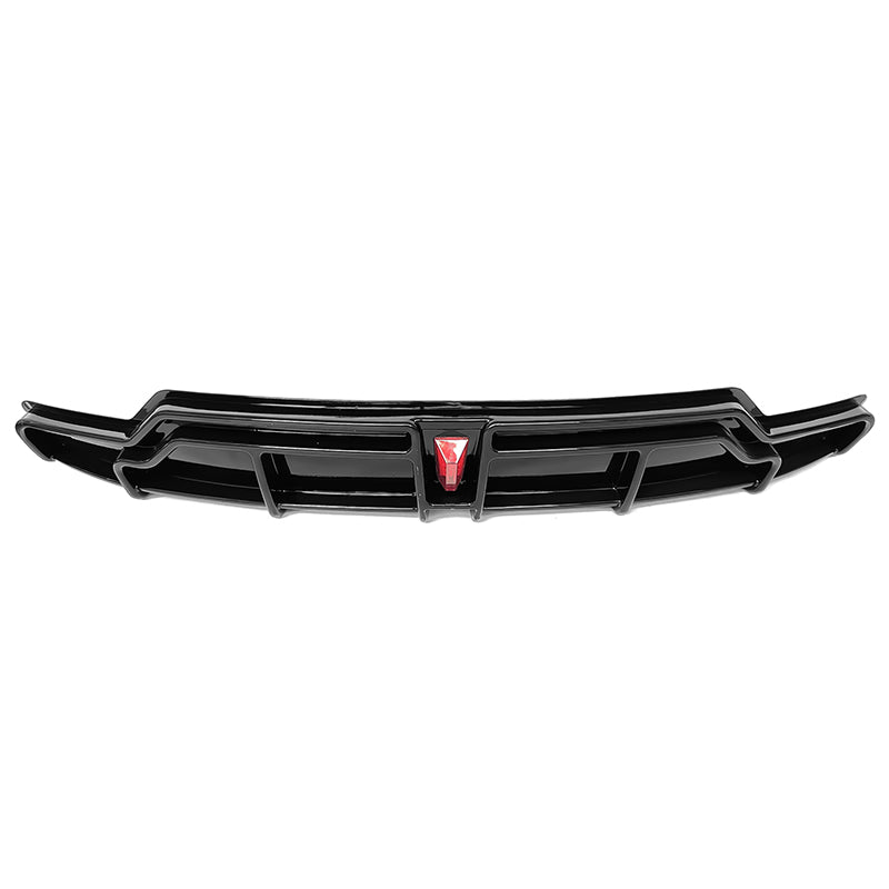 IKON MOTORSPORTS V Style Rear Bumper Diffuser – Fits 2017–2023 Tesla Model 3, Unpainted Black ABS