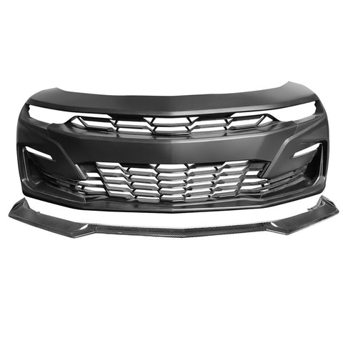 19-21 Chevy Camaro SS Unpainted Front Bumper W/ CFL Front Bumper Lip
