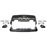 08-14 Dodge Challenger Front Bumper w/ Lip + Rear Bumper w/ V2 Diffuser + Demon Fender Flare