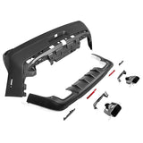 08-14 Dodge Challenger Front Bumper w/ Lip + Rear Bumper w/ V3 Diffuser + Hellcat Fender Flare