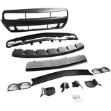 08-14 Dodge Challenger Front Bumper w/ Lip + Rear Bumper w/ V3 Diffuser + Demon Fender Flare