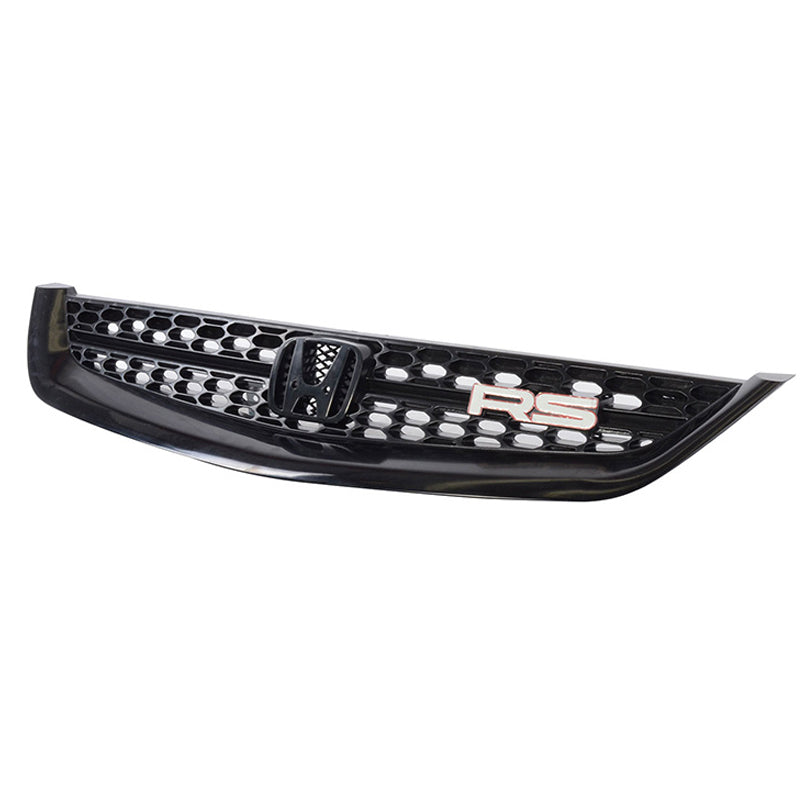 thumbnail interactive-video image 1 of OEMDIRECT JDM Style Front Mesh Grille – Fits 2001-2003 Honda Civic 2/4 Door, Black, No H Logo 1 of 2