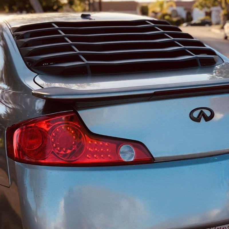 0307 Infiniti G35 Coupe Rear Window Louver Unpainted PP Altec
