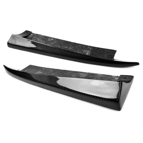 12-14 Mercedes Benz W204 C-Class Rear Bumper Side Aprons OE Style Carbon Fiber Canard