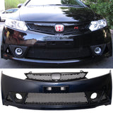 06-11 Honda Civic 4D Mugen RR Type Front Bumper with upper and lower grille & Fog Lights