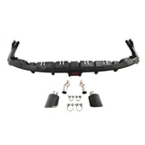 22-24 Civic EX/Touring/Si Sedan 3PC Rear Diffuser W/LED+Dual Tip Gloss Black