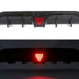 22-24 Civic Sport LX EX-L Carbon Fiber Print Rear Diffuser W/ Corner Spat PP