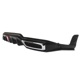 22-24 Civic Sport LX EX-L Matte Black Rear Bumper Diffuser W/ Corner Spat PP