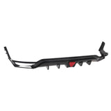 22-24 Civic Hatchback Gloss Black Rear Bumper Diffuser W/ Corner Spats PP