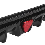 22-24 Civic Hatchback Gloss Black Rear Bumper Diffuser W/ Corner Spats PP