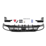 22-24 Civic Hatchback Gloss Black Rear Bumper Diffuser W/ Corner Spats PP