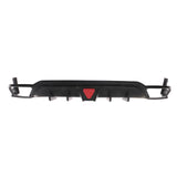 22-24 Civic Hatchback Matte Black Rear Bumper Diffuser W/ Corner Spats PP