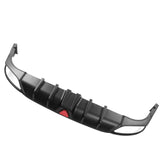 22-24 Civic Hatchback Matte Black Rear Bumper Diffuser W/ Corner Spats PP