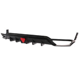 22-24 Civic Hatchback Matte Black Rear Bumper Diffuser W/ Corner Spats PP