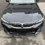 23-24 BMW G20 M Sport M340i Front Bumper Lip M Performance 2PC Gloss Black