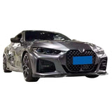 21-24 BMW G22 G23 4-Series M340i M Sport Front Bumper Lip - Gloss Black PP