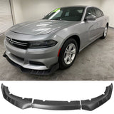 15-22 Dodge Charger Front Bumper Lip IK V3 Style - Matte Black 3PCS ABS