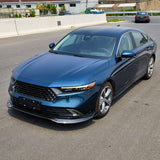 23-24 Honda Accord 11th Front Bumper Lip V2 3PC Spoiler Carbon Fiber Print