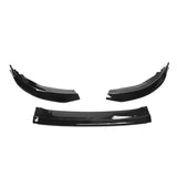 23-24 Honda Accord 11th Front Bumper Lip V2 3PC Chin Spoiler Gloss Black PP
