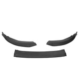 23-24 Honda Accord 11th Front Bumper Lip V2 3PC Chin Spoiler Matte Black PP