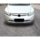 06-08 Honda Civic 4DR IK Front Bumper Lip Spoiler Splitter PP Matte Black