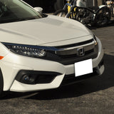 16-17 Honda Civic Front Bumper Lip Splitter HF-P Style