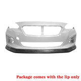 17-19 Subaru Impreza CS Style Front Bumper Lip Chin Spoiler Unpainted PU