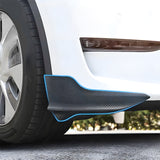 20-23 Tesla Model Y Front Bumper Corner Splitter - PP Matte Carbon Fiber Print