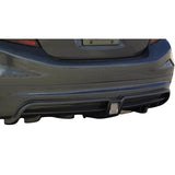 12-14 Honda Civic 4D Mugen RR Style Rear Bumper Lip With  Led Brake Light