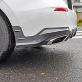 22-24 Honda Civic 11th Mugen Rear Bumper Lip Corner Apron - Carbon Fiber Print