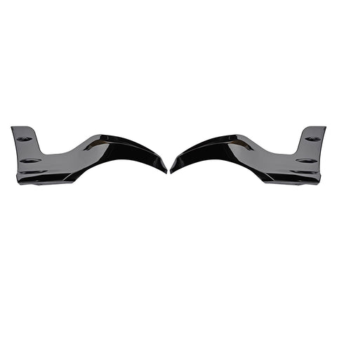 22-24 Honda Civic 11th Mugen Style Rear Bumper Lip Corner Apron - Gloss Black