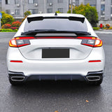 22-24 Honda Civic 11th Mugen Style Rear Bumper Lip Corner Apron - Gloss Black