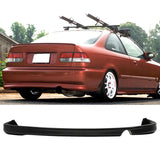 92-95 Honda Civic 2 4Dr Rear Bumper Lip Spoiler - PU