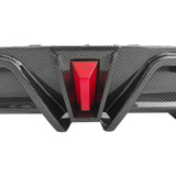 18-23 Toyota Camry LE XLE Rear Diffuser Lip W/LED Light - Carbon Fiber Print