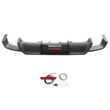 18-23 Toyota Camry SE XSE Rear Diffuser Lip W/LED Light Lamp - Matte Black