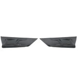 20-23 Tesla Model Y Rear Bumper Splitters - Gloss Black Carbon Fiber Print PP