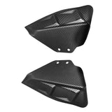 20-23 Tesla Model Y Rear Bumper Splitters - Matte Black Carbon Fiber Print PP