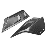 20-23 Tesla Model Y Rear Bumper Splitters - Matte Black Carbon Fiber Print PP