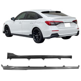 22-23 Honda Civic 11th Gen Sedan Side Skirts Extension Rocker Panel - PP