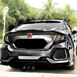 16-21 Honda Civic Sedan CTR Bumper + Lip +Grille Full Set Unpainted PP