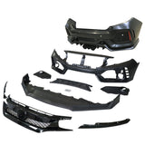 16-21 Honda Civic Sedan CTR Bumper + Lip +Grille Full Set Unpainted PP