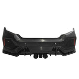 16-21 Honda Civic Sedan CTR Bumper + Lip +Grille Full Set Unpainted PP