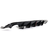 15-23 Dodge Charger IK V3 Style Rear Diffuser w/ LED Light - Gloss Black PP