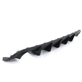 15-23 Dodge Charger IK V3 Style Rear Diffuser w/ LED Light - Matte Black PP