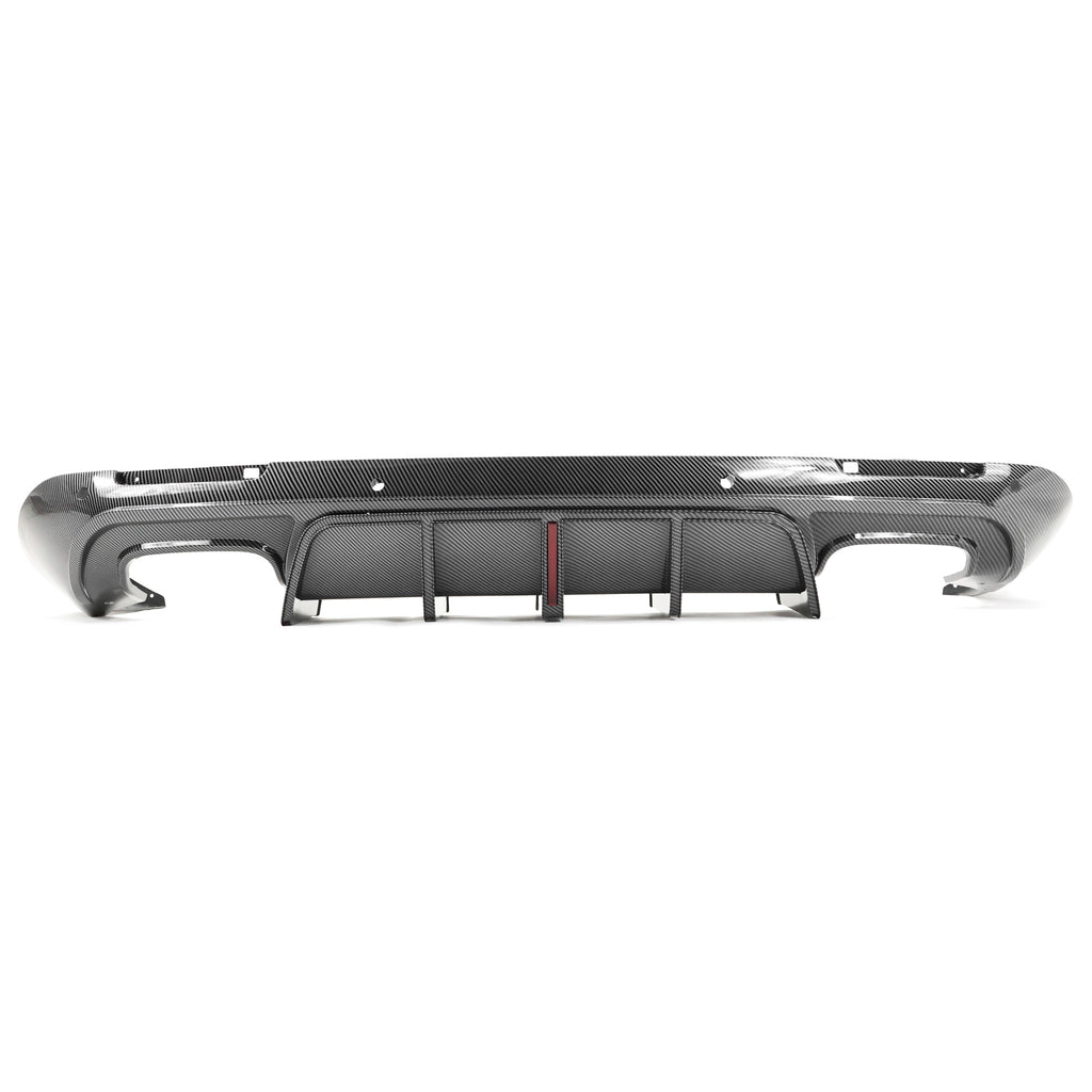 15-23 Dodge Challenger IK V5 Rear Diffuser w/ LED Light - Carbon Fiber ...