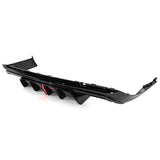 15-23 Dodge Challenger IK V5 Rear Diffuser Lip w/ LED Light - Gloss Black