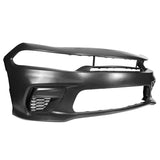 15-23 Charger PP Front Bumper w/ SRT Grille Foglight Cover+Rear Bumper Cover