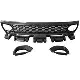 15-23 Charger PP Front Bumper w/ SRT Grille Foglight Cover+Rear Bumper Cover