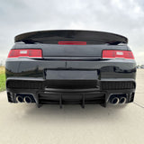 14-15 Chevy Camaro Ik Style Rear Diffuser Bumper Lip - Gloss Black PP