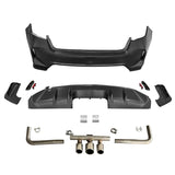 22-23 Honda Civic EX Touring Rear Bumper Type R Style + Diffuser + Exhaust Pipe